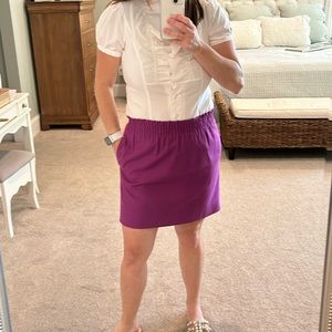 Purple skirt with ruffle top